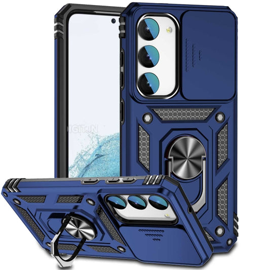 For Samsung Galaxy S23+ 5G Sliding Camshield Holder Phone Case(Blue) - Galaxy S23+ 5G Cases by buy2fix | Online Shopping UK | buy2fix