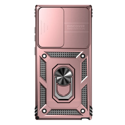 For Samsung Galaxy S23 Ultra 5G Sliding Camshield Holder Phone Case(Rose Gold) - Galaxy S23 Ultra 5G Cases by buy2fix | Online Shopping UK | buy2fix