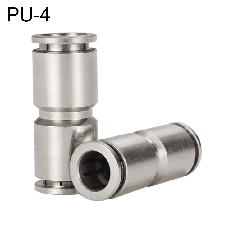 PU-4 LAIZE Nickel Plated Copper Straight Pneumatic Quick Fitting Connector - Interface Series by LAIZE | Online Shopping UK | buy2fix