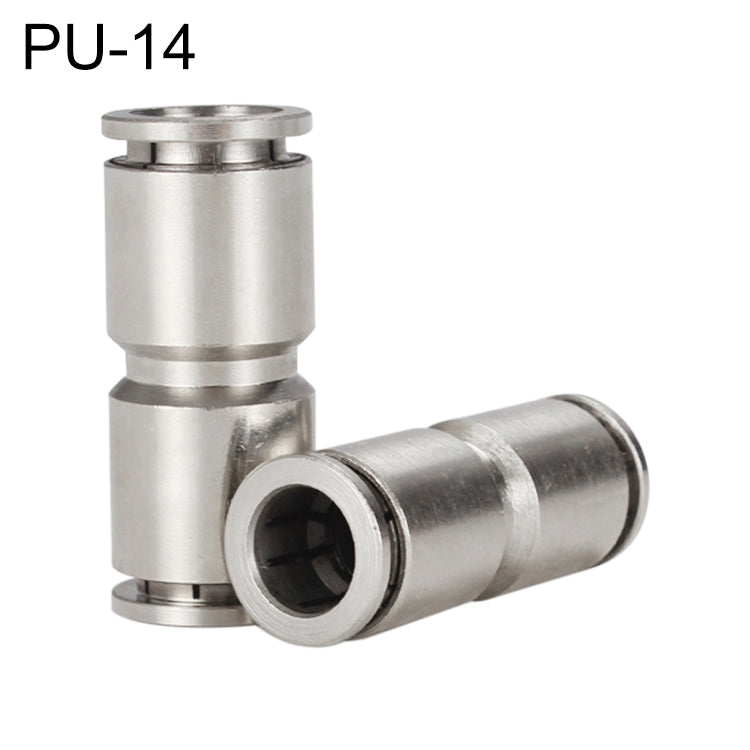 PU-14 LAIZE Nickel Plated Copper Straight Pneumatic Quick Fitting Connector - Interface Series by LAIZE | Online Shopping UK | buy2fix
