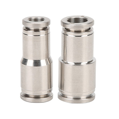 PG10-8 LAIZE Nickel Plated Copper Reducer Straight Pneumatic Quick Fitting Connector - Interface Series by LAIZE | Online Shopping UK | buy2fix