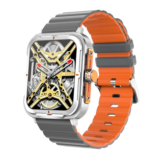 D09 1.9 inch TFT Square Screen Smart Watch Supports Blood Pressure Monitoring(Silver) by buy2fix