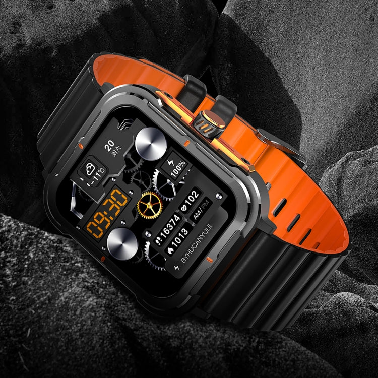 D09 1.9 inch TFT Square Screen Smart Watch Supports Blood Pressure Monitoring(Black) by buy2fix