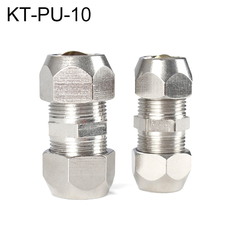 KT-PU-10 LAIZE Nickel Plated Copper Straight Pneumatic Quick Fitting Copper Pipe Connector - Interface Series by LAIZE | Online Shopping UK | buy2fix