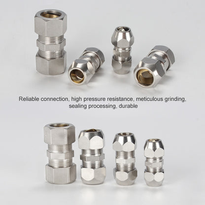 KT-PU-8 LAIZE Nickel Plated Copper Straight Pneumatic Quick Fitting Copper Pipe Connector - Interface Series by LAIZE | Online Shopping UK | buy2fix