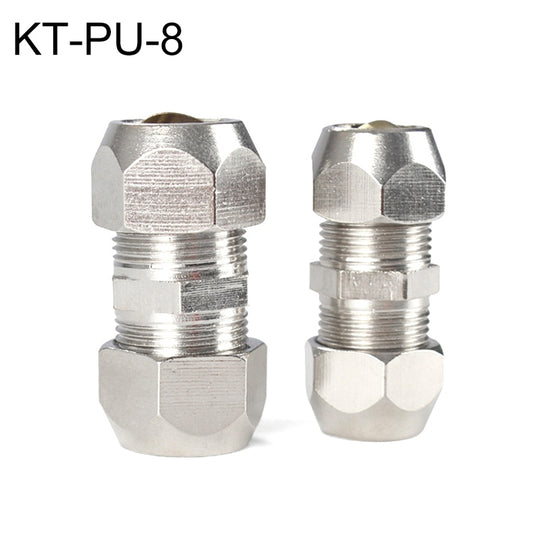 KT-PU-8 LAIZE Nickel Plated Copper Straight Pneumatic Quick Fitting Copper Pipe Connector - Interface Series by LAIZE | Online Shopping UK | buy2fix