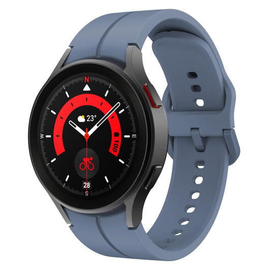 For Samsung Galaxy Watch 5 40mm / 44mm Colorful Buckle Silicone Watch Band(Blue) - Watch Bands by buy2fix | Online Shopping UK | buy2fix