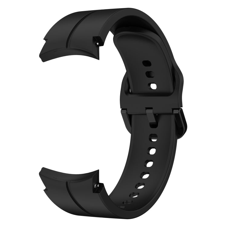 For Samsung Galaxy Watch 5 40mm / 44mm Colorful Buckle Silicone Watch Band(Black) - Watch Bands by buy2fix | Online Shopping UK | buy2fix