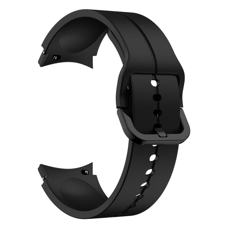 For Samsung Galaxy Watch 5 40mm / 44mm Colorful Buckle Silicone Watch Band(Black) - Watch Bands by buy2fix | Online Shopping UK | buy2fix