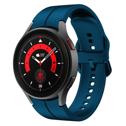For Samsung Galaxy Watch 5 40mm / 44mm Colorful Buckle Silicone Watch Band(Rock Cyan) - Watch Bands by buy2fix | Online Shopping UK | buy2fix