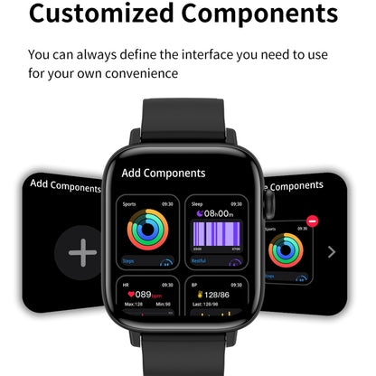 T49 1.9 inch HD Square Screen Smart Watch Supports Heart Rate Monitoring/Bluetooth Calling(Silver Black) - Smart Watches by buy2fix | Online Shopping UK | buy2fix