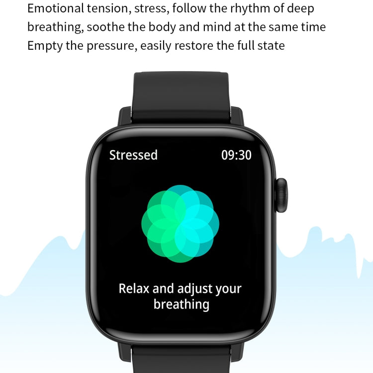 T49 1.9 inch HD Square Screen Smart Watch Supports Heart Rate Monitoring/Bluetooth Calling(Silver Black) - Smart Watches by buy2fix | Online Shopping UK | buy2fix