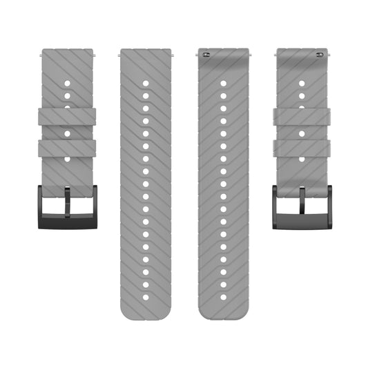 For Suunto 9 Lightning Silicone Watch Band(Grey) -  by buy2fix | Online Shopping UK | buy2fix