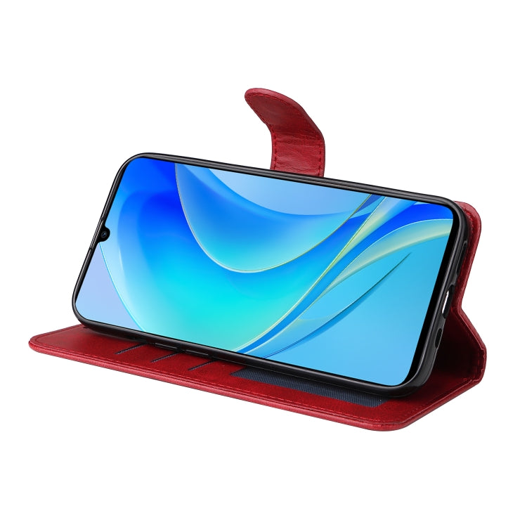 For Huawei nova Y70 / Y70 Plus/Enjoy 50 Classic Calf Texture Flip Leather Phone Case(Red) - Huawei Cases by buy2fix | Online Shopping UK | buy2fix