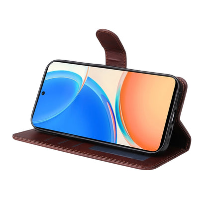 For Honor X8 5G / X6 Classic Calf Texture Flip Leather Phone Case(Brown) by buy2fix