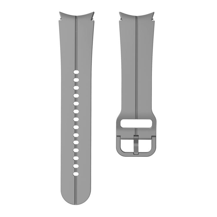 For Samsung Galaxy Watch 5 Pro 45mm Colorful Buckle Silicone Watch Band(Grey) - Watch Bands by buy2fix | Online Shopping UK | buy2fix