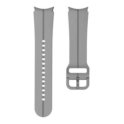 For Samsung Galaxy Watch 5 Pro 45mm Colorful Buckle Silicone Watch Band(Grey) - Watch Bands by buy2fix | Online Shopping UK | buy2fix