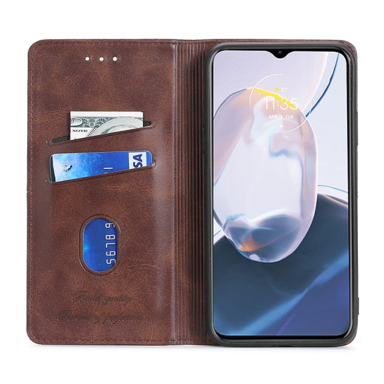 For Honor X8 5G/X6 Cow Texture Magnetic Horizontal Flip Leather Phone Case(Red) by buy2fix