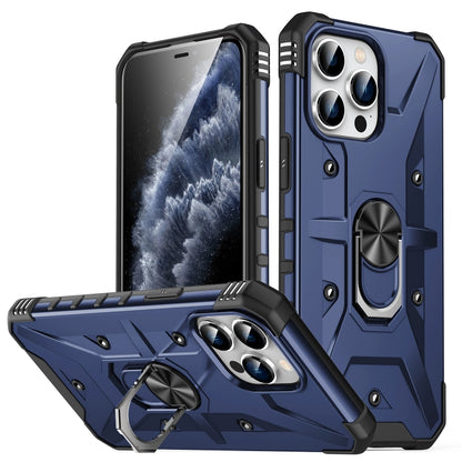 For iPhone 12 Pro Max Ring Holder Phone Case(Blue) - iPhone 12 Pro Max Cases by buy2fix | Online Shopping UK | buy2fix