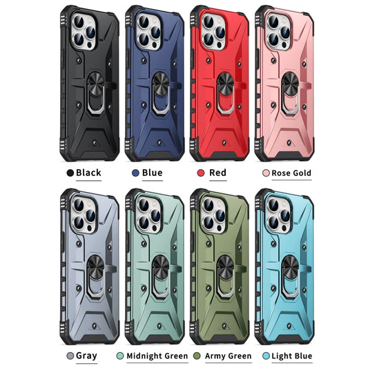 For iPhone 11 Pro Max Ring Holder Phone Case(Grey) - iPhone 11 Pro Max Cases by buy2fix | Online Shopping UK | buy2fix
