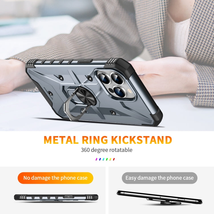 For iPhone 11 Pro Max Ring Holder Phone Case(Grey) - iPhone 11 Pro Max Cases by buy2fix | Online Shopping UK | buy2fix