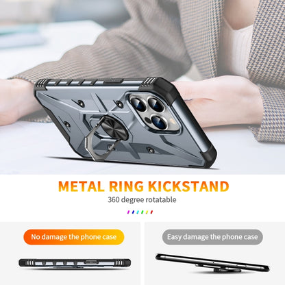 For iPhone 11 Pro Max Ring Holder Phone Case(Grey) - iPhone 11 Pro Max Cases by buy2fix | Online Shopping UK | buy2fix