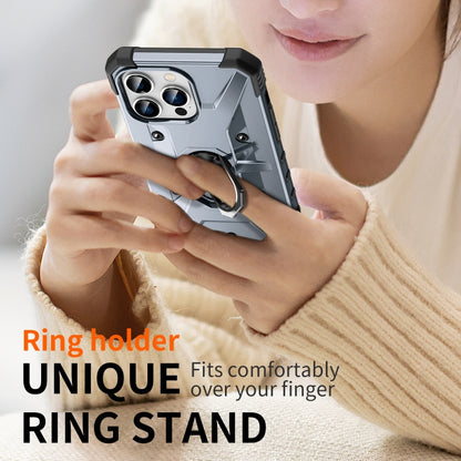 For iPhone 11 Pro Max Ring Holder Phone Case(Grey) - iPhone 11 Pro Max Cases by buy2fix | Online Shopping UK | buy2fix