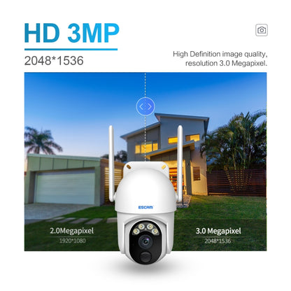 ESCAM QF103 3MP Cloud Storage PT WIFI PIR Alarm IP Camera with Solar Panel Battery Support Full Color Night Vision & Two Way Audio - Wireless Camera by ESCAM | Online Shopping UK | buy2fix