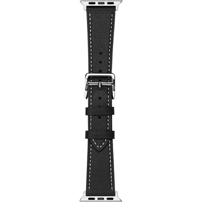 For Apple Watch Series 8 41mm imak PG1 Series Leather Watch Band(Black) by buy2fix