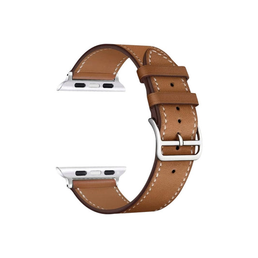 For Apple Watch Series 8 45mm imak PG1 Series Leather Watch Band(Brown) by buy2fix