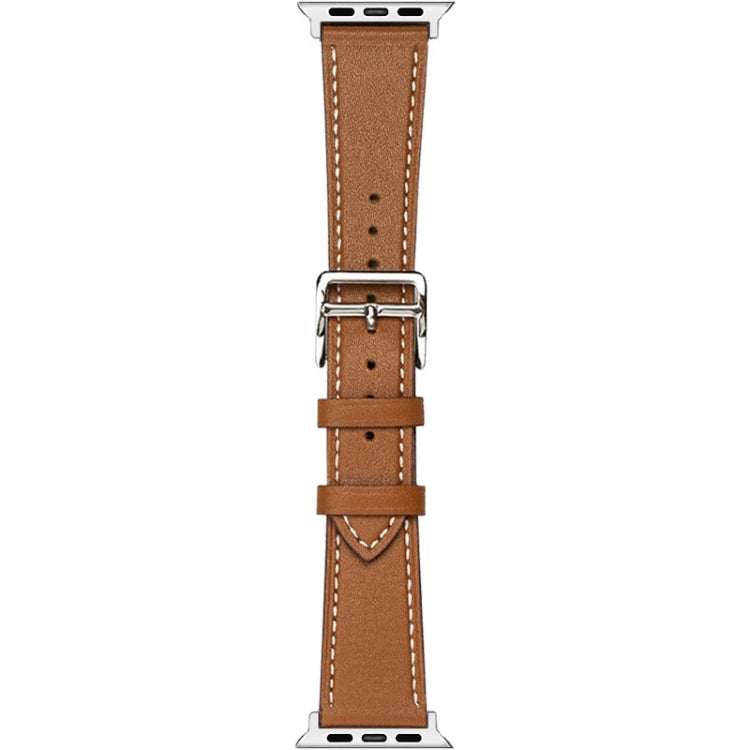 For Apple Watch Series 8 45mm imak PG1 Series Leather Watch Band(Brown) by buy2fix