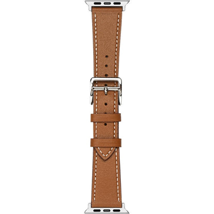 For Apple Watch Series 8 45mm imak PG1 Series Leather Watch Band(Brown) by buy2fix