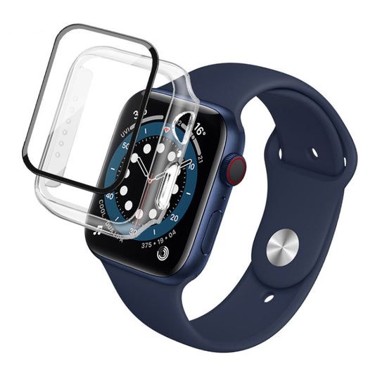 For Apple Watch SE 2025 / 2023 / 2022 44mm imak PC Frame Case with Tempered Glass Film(Transparent) - Watch Cases by imak | Online Shopping UK | buy2fix