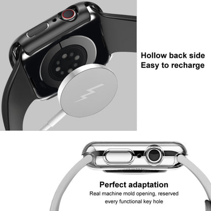 For Apple Watch Series 9 / 8 / 7 45mm imak PC Frame Case with Tempered Glass Film(Transparent) - Watch Cases by imak | Online Shopping UK | buy2fix