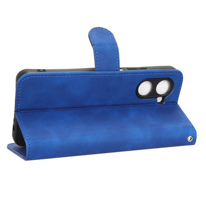 For Realme C33 Skin Feel Magnetic Flip Leather Phone Case(Blue) - Realme Cases by buy2fix | Online Shopping UK | buy2fix