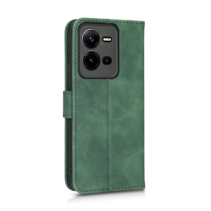 For vivo V25 5G / V25e / X80 Lite Skin Feel Magnetic Flip Leather Phone Case(Green) - vivo Cases by buy2fix | Online Shopping UK | buy2fix