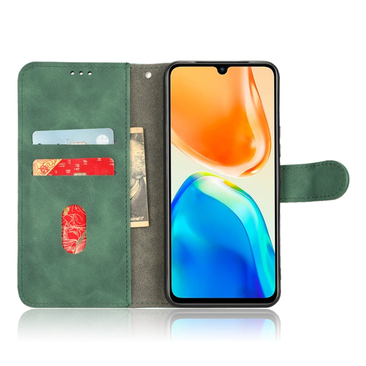 For vivo V25 5G / V25e / X80 Lite Skin Feel Magnetic Flip Leather Phone Case(Green) - vivo Cases by buy2fix | Online Shopping UK | buy2fix