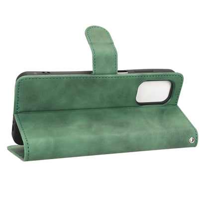 For Nokia G60 Skin Feel Magnetic Flip Leather Phone Case(Green) - Nokia Cases by buy2fix | Online Shopping UK | buy2fix
