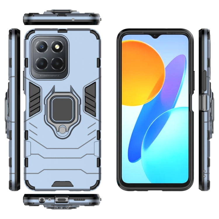 For Honor X8 5G Magnetic Ring Holder PC + TPU Phone Case(Navy Blue) by buy2fix