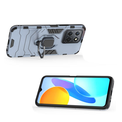 For Honor X8 5G Magnetic Ring Holder PC + TPU Phone Case(Navy Blue) by buy2fix