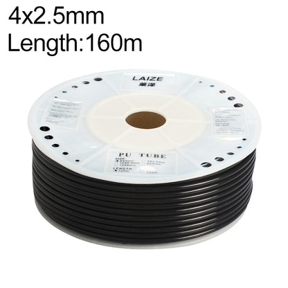 LAIZE Pneumatic Compressor Air Flexible PU Tube, Specification:4x2.5mm, 160m(Black) - PU Air Pipe by LAIZE | Online Shopping UK | buy2fix