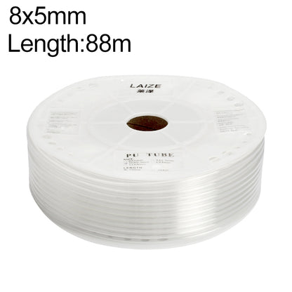 LAIZE Pneumatic Compressor Air Flexible PU Tube, Specification:8x5mm, 88m(Transparent) - PU Air Pipe by LAIZE | Online Shopping UK | buy2fix