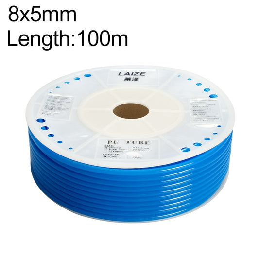 LAIZE Pneumatic Compressor Air Flexible PU Tube, Specification:8x5mm, 100m(Blue) - PU Air Pipe by LAIZE | Online Shopping UK | buy2fix