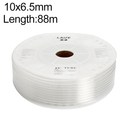 LAIZE Pneumatic Compressor Air Flexible PU Tube, Specification:10x6.5mm, 88m(Transparent) - PU Air Pipe by LAIZE | Online Shopping UK | buy2fix
