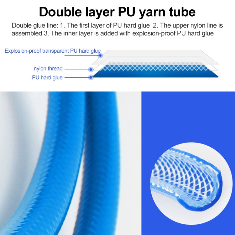 LAIZE Automatic Retractable Air Hose Reel Pneumatic PU Tube, Specification:12x8mm, 10m - PU Air Pipe by LAIZE | Online Shopping UK | buy2fix