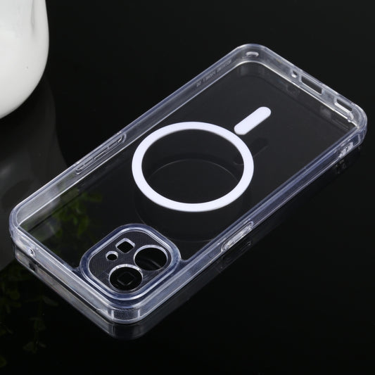 For Nothing Phone 1 Magsafe Clear Acrylic Four Corner Airbags TPU Phone Case(Transparent) - Nothing Cases by buy2fix | Online Shopping UK | buy2fix
