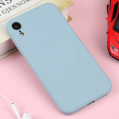 For iPhone XR Liquid Silicone Full Coverage Shockproof Magsafe Phone Case(Light Blue) - More iPhone Cases by buy2fix | Online Shopping UK | buy2fix