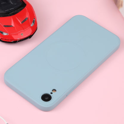 For iPhone XR Liquid Silicone Full Coverage Shockproof Magsafe Phone Case(Light Blue) - More iPhone Cases by buy2fix | Online Shopping UK | buy2fix