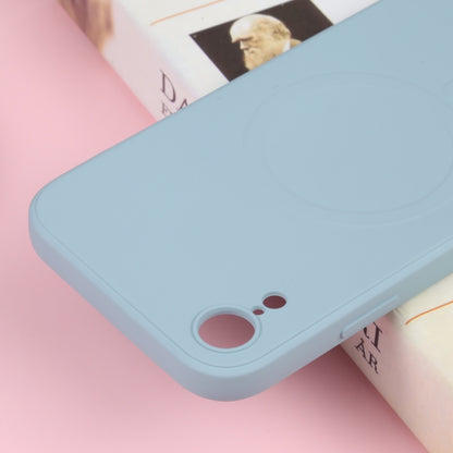 For iPhone XR Liquid Silicone Full Coverage Shockproof Magsafe Phone Case(Light Blue) - More iPhone Cases by buy2fix | Online Shopping UK | buy2fix