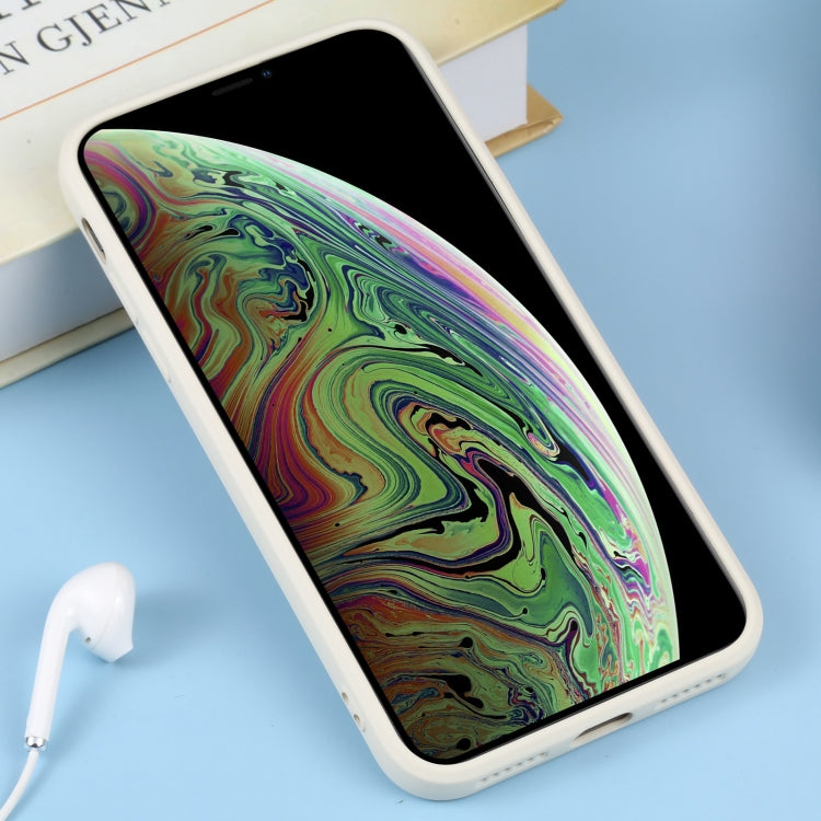 For iPhone XS Max Liquid Silicone Full Coverage Shockproof Magsafe Phone Case(White) - More iPhone Cases by buy2fix | Online Shopping UK | buy2fix
